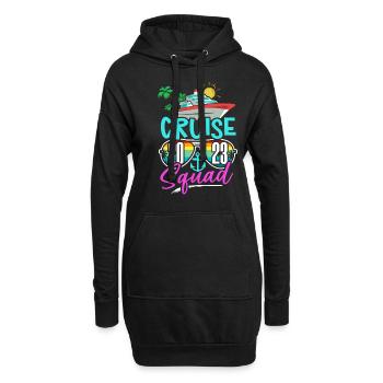 Cadeau de bateau de croisière - Sweat-shirt à capuche long Femme - noir - Devant