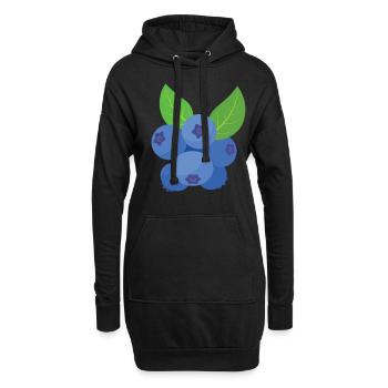 Blauberren Blauberre Geschenk - Hoodie-Kleid - Schwarz - Vorne