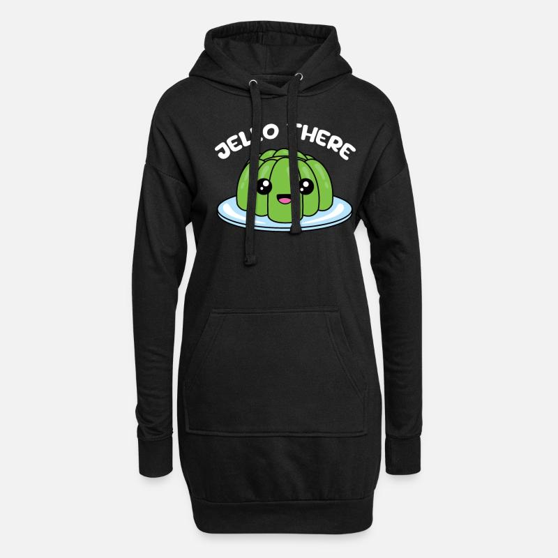 Wackelpudding - Hoodie-Kleid - Schwarz