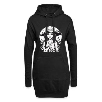 Witch - Hoodie-Kleid - Schwarz - Vorne