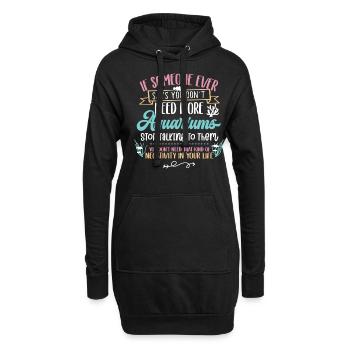 Aquarium - Sweat-shirt à capuche long Femme - noir - Devant