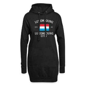 Luxembourg - Sweat-shirt à capuche long Femme - noir - Devant