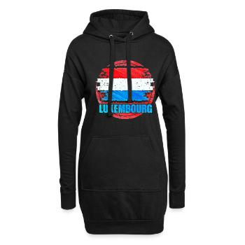 Luxembourg - Sweat-shirt à capuche long Femme - noir - Devant