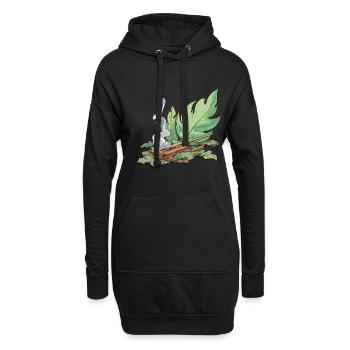 Smudge Sage Feather Spirituelle Hexerei - Hoodie-Kleid - Schwarz - Vorne