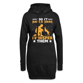 Dresseur de chiens Dressage de chiens Dressage de chiens Soins aux animaux de compagnie Pr - Sweat-shirt à capuche long Femme - noir - Devant