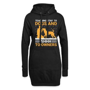Dresseur de chiens Formation de chiens Chiens Soins pour animaux de compagnie Pr - Sweat-shirt à capuche long Femme - noir - Devant