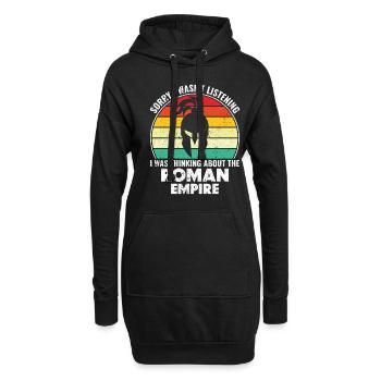 Thinking about the Roman Empire - Römisches Reich - Hoodie Dress - black - Front