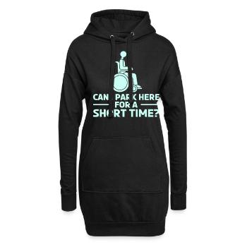 Amputation Überlebende Behinderten Rollstuhlkostüm - Hoodie-Kleid - Schwarz - Vorne