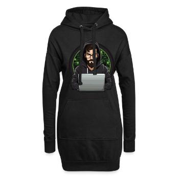 Cybersécurité Art Hacking Amateur Informatique Nerd - Sweat-shirt à capuche long Femme - noir - Devant