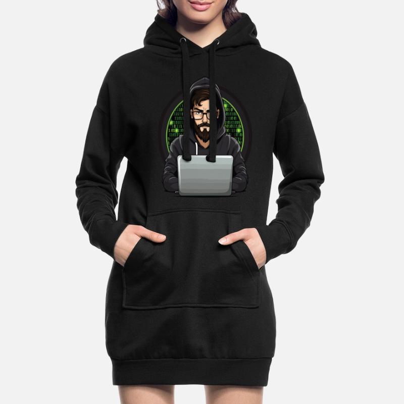 Cybersecurity Art Hacking Lover Computer Nerd Hoodie Dress