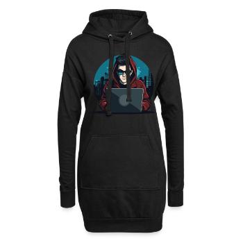 Cybersécurité Art Hacking Amateur Informatique Nerd - Sweat-shirt à capuche long Femme - noir - Devant