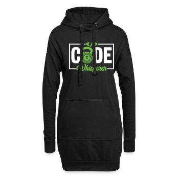 Code Whisperer - Cybersécurité éthique des hackers - Sweat-shirt à capuche long Femme - noir - Devant