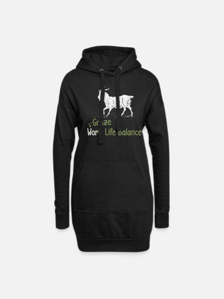 Graze Work-life-balance - Ziegenhoftier - Hoodie Dress - black