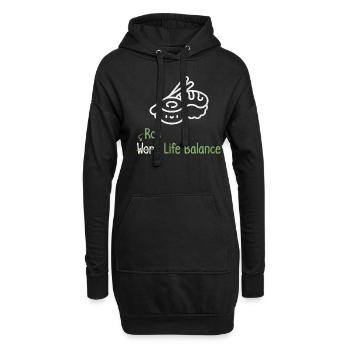 Roll Work Life Balance - Sushi Lover - Hoodie-Kleid - Schwarz - Vorne