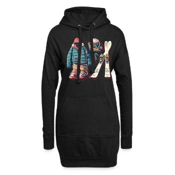 Équipement d’hiver Snow Skier Ski Bunny - Sweat-shirt à capuche long Femme - noir - Devant