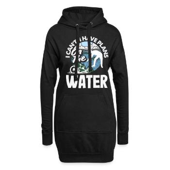 Magnetfischen Detektion Schatzsuche - Hoodie-Kleid - Schwarz - Vorne