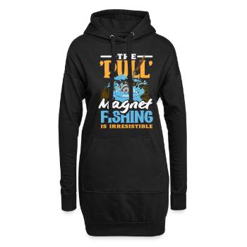 Magnetfischen Detektion Schatzsuche - Hoodie-Kleid - Schwarz - Vorne
