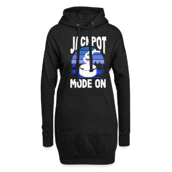 Magnetfischen Detektion Schatzsuche - Hoodie-Kleid - Schwarz - Vorne