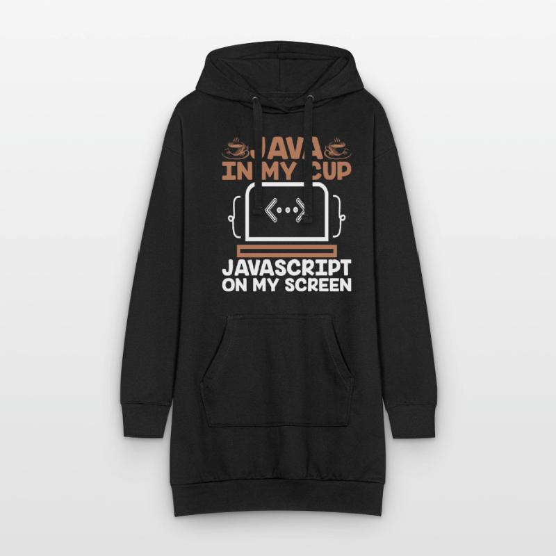 Café Codage Programmeur Codeur Développeur Nerd Coff Sweat-shirt à capuche long Femme