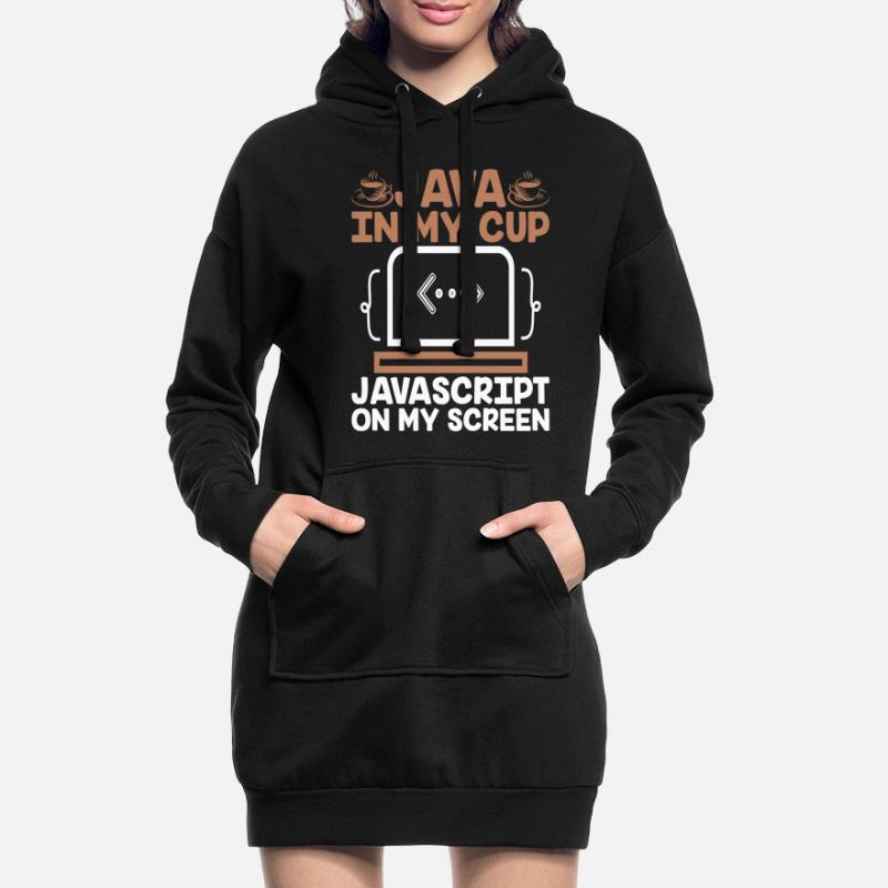 Café Codage Programmeur Codeur Développeur Nerd Coff Sweat-shirt à capuche long Femme