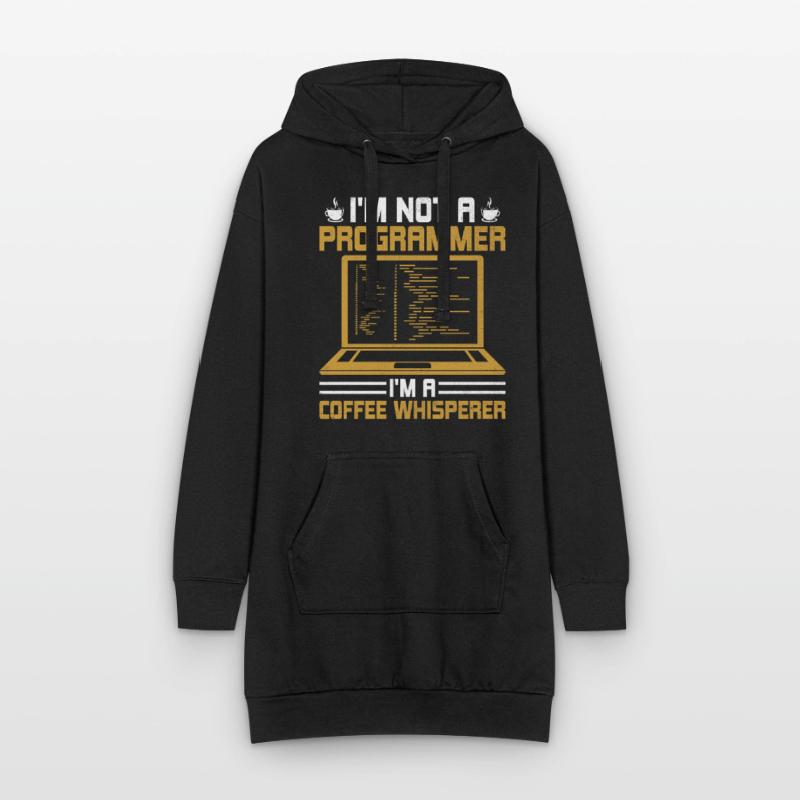 Kaffee-Codierung Programmierer Programmierer Entwickler Nerd Coff Hoodie-Kleid