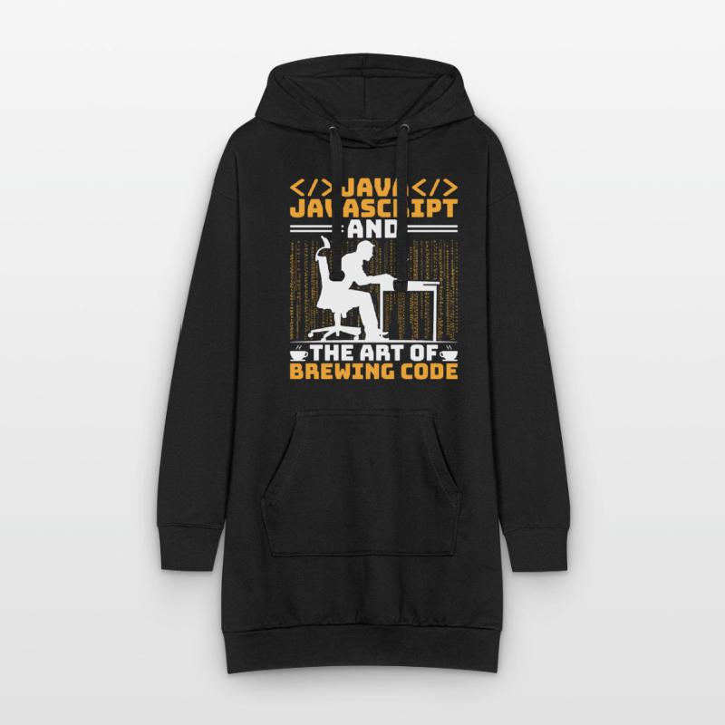 Kaffee-Codierung Programmierer Programmierer Entwickler Nerd Coff Hoodie-Kleid