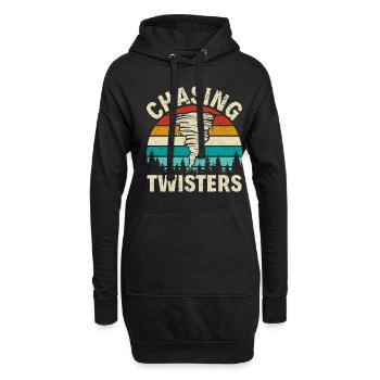 Storm Chaser Dad - Tornades chassant les tempêtes - Sweat-shirt à capuche long Femme - noir - Devant