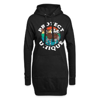 Funny zookeeper okapi lover - Hoodie Dress - black - Front