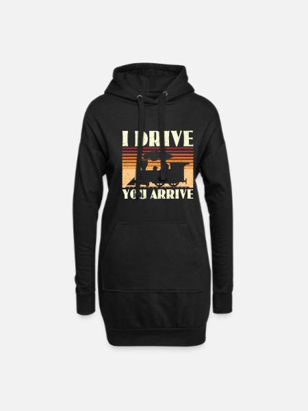 I Drive You Arrive - Zugführer Lokführer - Luvklänning - svart
