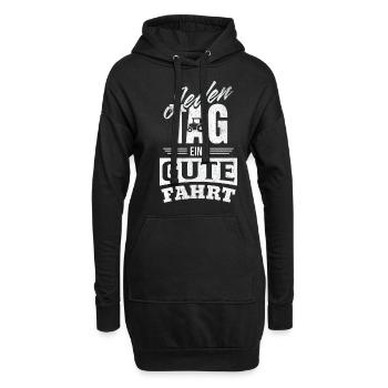 Une bonne balade tous les jours - Pour les conducteurs de tracteurs - Sweat-shirt à capuche long Femme - noir - Devant