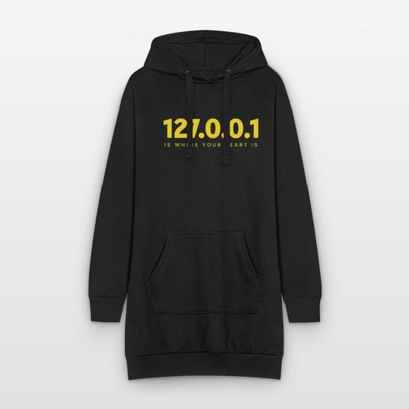 127.0.0.1 – Herz Eines Programmierers Hoodie-Kleid