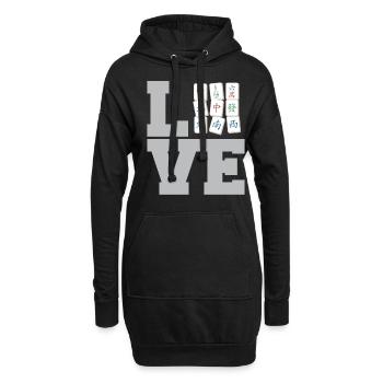 Cadeau pour les fans de Mahjong - Sweat-shirt à capuche long Femme - noir - Devant