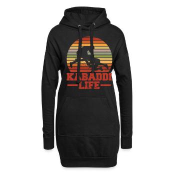 Geschenk für Kabaddi Liebhaber - Hoodie-Kleid - Schwarz - Vorne