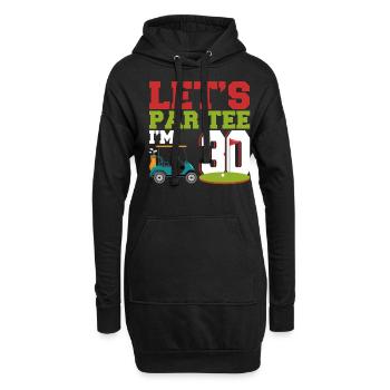 Geschenk für Minigolfspieler - Hoodie-Kleid - Schwarz - Vorne
