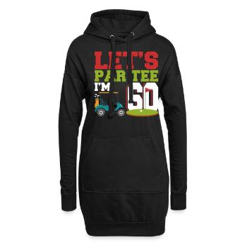Geschenk für Minigolfspieler - Hoodie-Kleid - Schwarz - Vorne