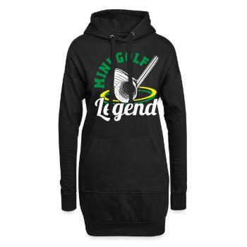 Geschenk für Minigolfspieler - Hoodie-Kleid - Schwarz - Vorne