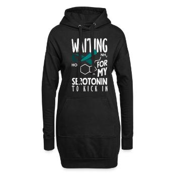 Teal Ribbon PTSD Stress Angststörung - Hoodie-Kleid - Schwarz - Vorne