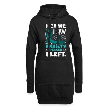 Sarcelle d’hiver SSPT Stress Trouble anxieux - Sweat-shirt à capuche long Femme - noir - Devant