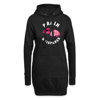 Psychologue Brain Whisperer - Sweat-shirt à capuche long Femme - noir - Devant