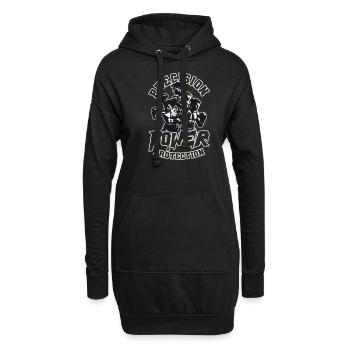Krav Maga Präzisions-Power-Schutz - Hoodie-Kleid - Schwarz - Vorne