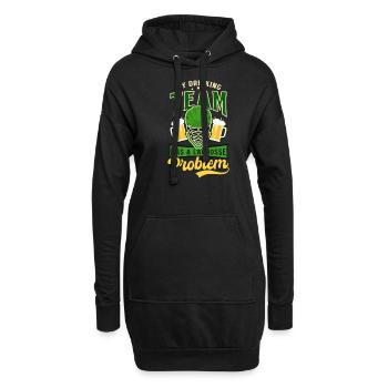 L’équipe de crosse de la Saint-Patrick a un problème de crosse - Sweat-shirt à capuche long Femme - noir - Devant