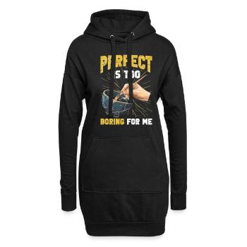 Kintsugi Kintsukuroi Japon imparfait - Sweat-shirt à capuche long Femme - noir - Devant