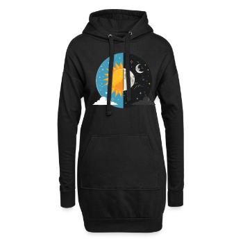 Easter Eostre Pagan Spring - Hoodie Dress - black - Front