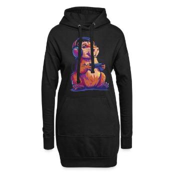Capybara Videospiel - Hoodie-Kleid - Schwarz - Vorne