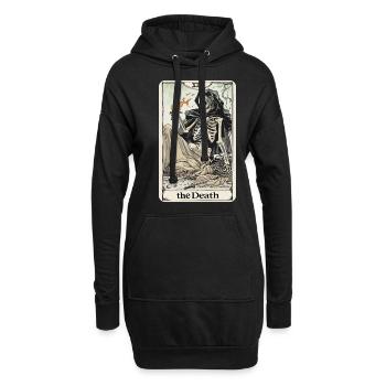 Carte de Tarot sorcellerie occulte Anime Goth - Sweat-shirt à capuche long Femme - noir - Devant