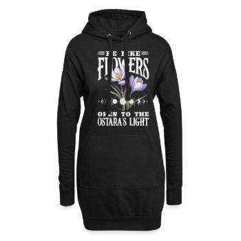 Easter Eostre Pagan Spring - Hoodie Dress - black - Front