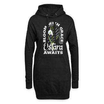 Easter Eostre Pagan Spring - Hoodie Dress - black - Front