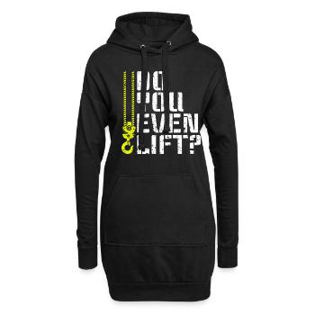 Est-ce que vous soulevez même ? - Drôle de grutier - Sweat-shirt à capuche long Femme - noir - Devant