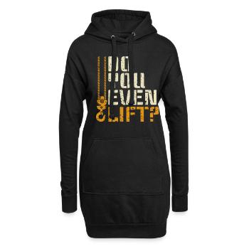 Est-ce que vous soulevez même ? - Drôle de grutier - Sweat-shirt à capuche long Femme - noir - Devant
