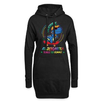 Goodbye Kindergarten Einschulung Schule Ich Komme - Hoodie-Kleid - Schwarz - Vorne